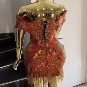 Alternative view of Gilded Rose Beaded After-Party Dress