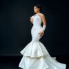 Pearl Cascade Tiered Mermaid Wedding Dress